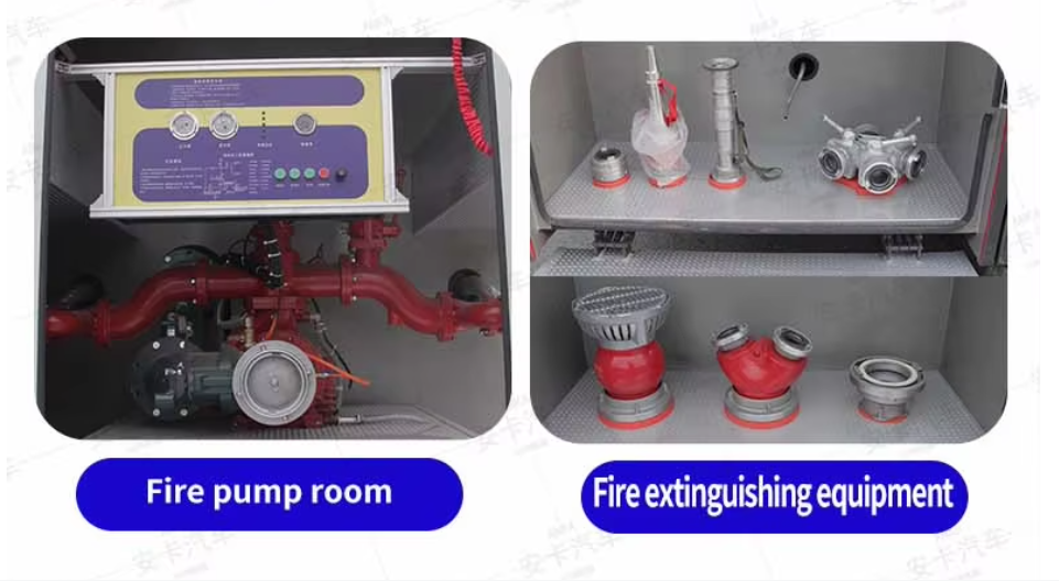 Howo 4x2 8m³ foam water tanker fire truck
