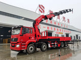 Shaanxi Automobile Delong 8x4 Changxing 25-ton Knuckle Boom Truck Crane