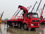 Shaanxi Automobile Delong 8x4 Changxing 25-ton Knuckle Boom Truck Crane