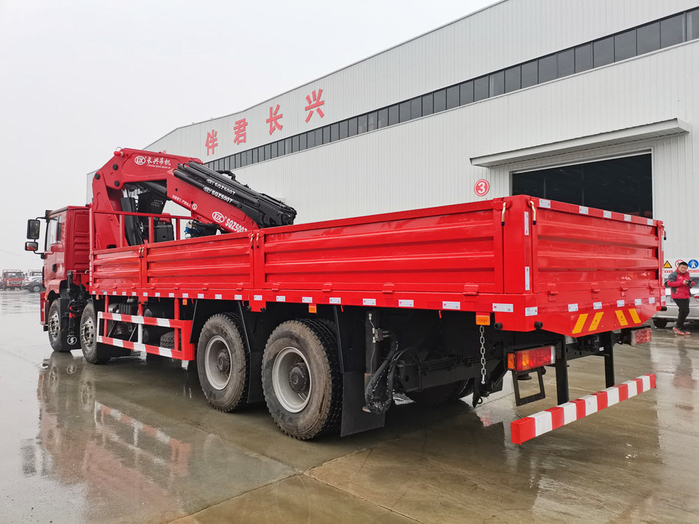 Shaanxi Automobile Delong 8x4 Changxing 25-ton Knuckle Boom Truck Crane