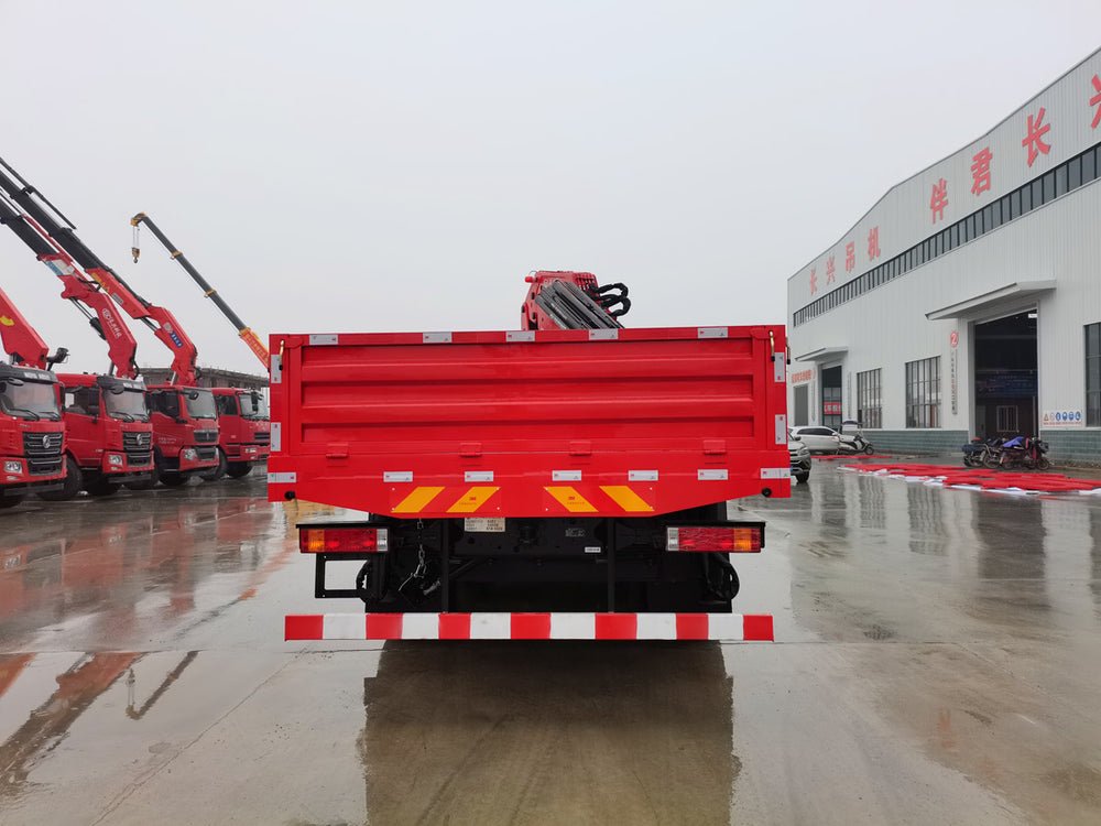 Shaanxi Automobile Delong 8x4 Changxing 25-ton Knuckle Boom Truck Crane