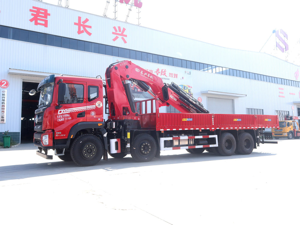 Dongfeng Huashen DV5 8x4 Changxing 35-ton Knuckle Boom Crane