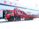 Dongfeng Huashen DV5 8x4 Changxing 35-ton Knuckle Boom Crane