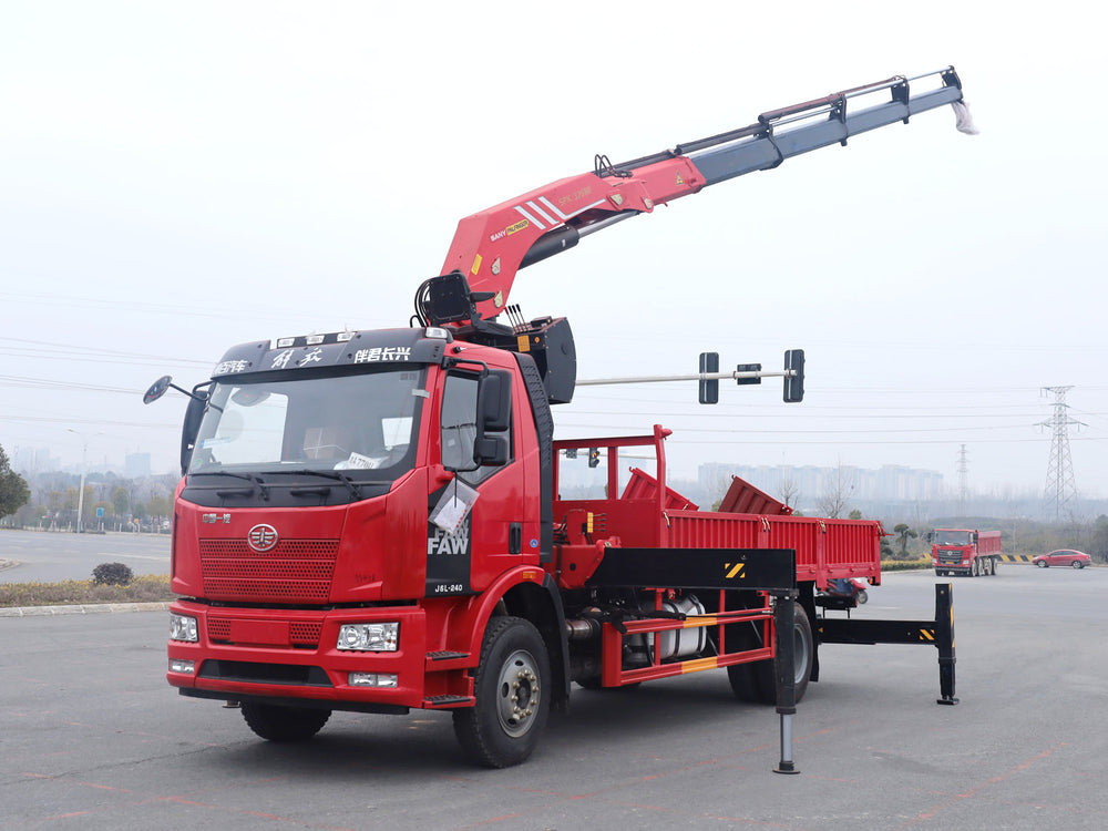 Jiefang single-row Sany 16-ton folding boom crane
