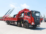 Dongfeng Huashen DV5 8x4 Changxing 30-ton folding boom truck crane