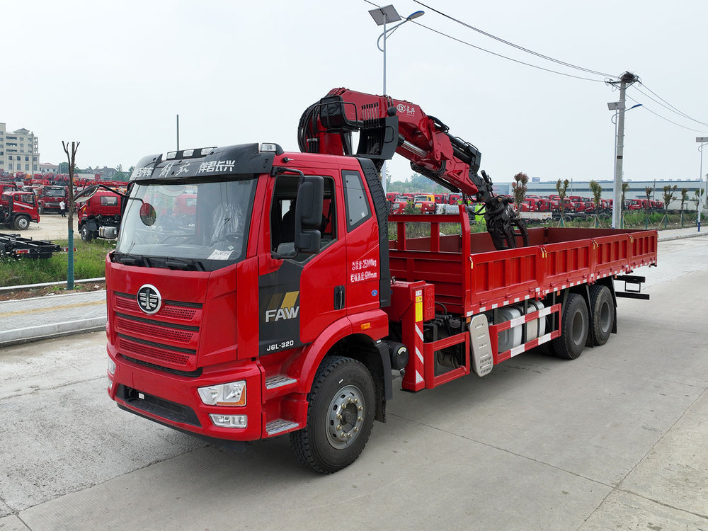 Jiefang J6L 6*4 Changxing 16-ton Knuckle Arm Crane