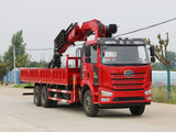 Jiefang J6L 6*4 Changxing 16-ton Knuckle Arm Crane