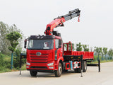 Jiefang J6L 6*4 Sany 25-ton knuckle boom crane
