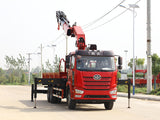 Jiefang J6L 6*4 Sany 25-ton knuckle boom crane