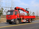 Jiefang J6L Changxing 10-ton Knuckle Arm Truck Crane