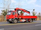 Jiefang J6L Changxing 10-ton Knuckle Arm Truck Crane