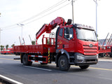Jiefang J6L Changxing 10-ton Knuckle Arm Truck Crane