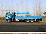 Dongfeng Changxing X3 rear dual axle superstructure Changxing Zhizun Edition 12-ton straight boom truck-mounted crane