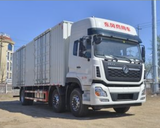 Dongfeng 292 HP 6X2 9.6-meter Box Cargo Truck