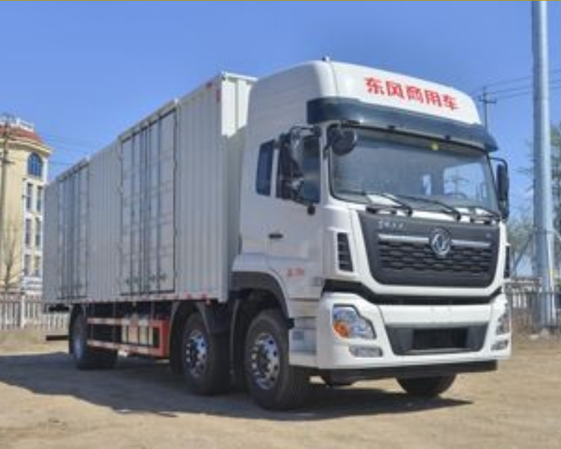 Dongfeng 292 HP 6X2 9.6-meter Box Cargo Truck