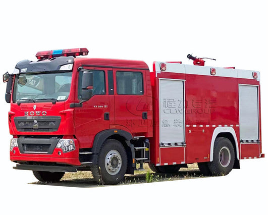 HOWO 4X2  8000L foam fire truck