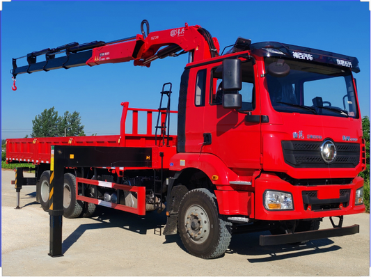 Shaanxi Automobile Delong 12-ton Knuckle Arm Truck Crane