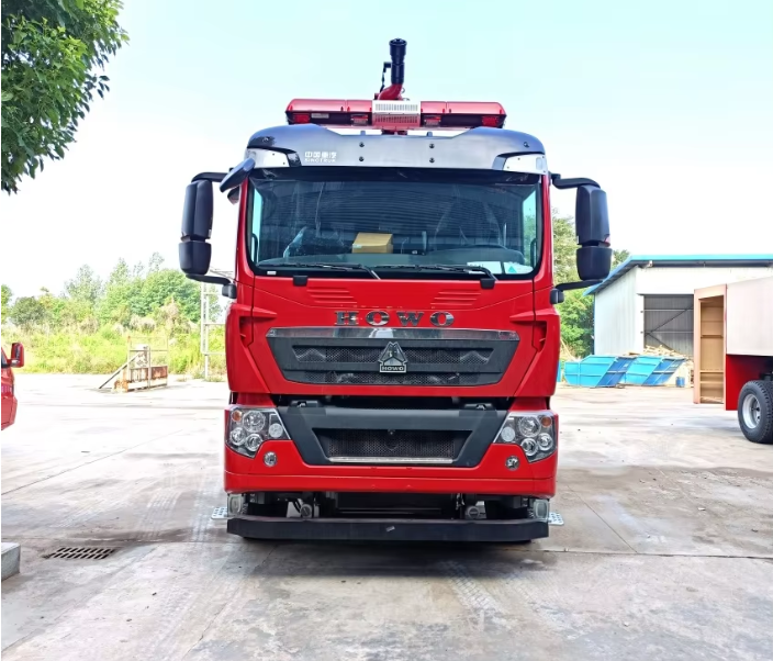 Howo 16 cubic meters aerial ladder fire truck