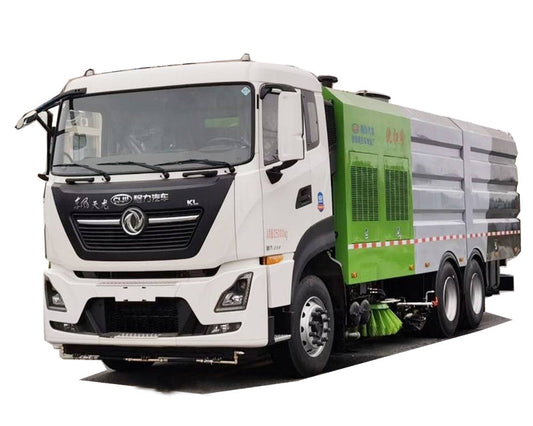 Dongfeng 6x4 Cleaning and sweeping car 10 cubic bins 12 cubic water tanks