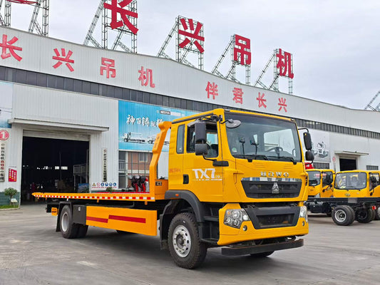 Howo 8.8-meter flatbed tow truck (one trailer, two trailers) - Factory direct sales