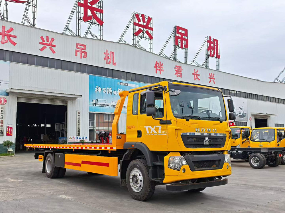 Howo 8.8-meter flatbed tow truck (one trailer, two trailers) - Factory direct sales