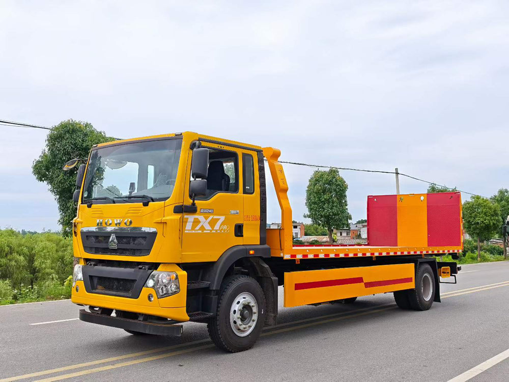 Howo 8.8-meter flatbed tow truck (one trailer, two trailers) - Factory direct sales