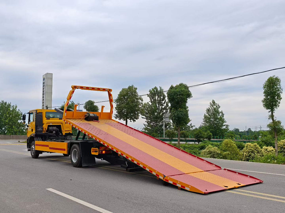 Howo 8.8-meter flatbed tow truck (one trailer, two trailers) - Factory direct sales