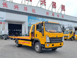 Howo 5.8-meter one-tow-two tow truck