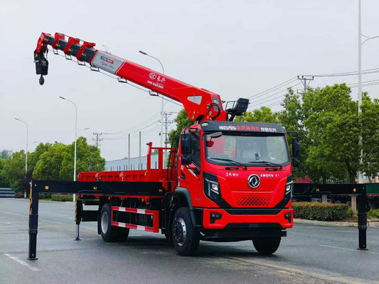 Dongfeng 4×2 Changxing 8-ton 5-section boom truck crane