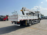 Dongfeng 8-ton straight boom truck-mounted crane