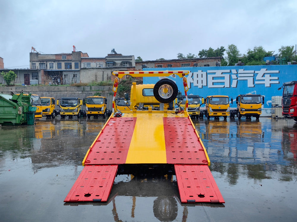 Jiefang 5.5 meter  tow truck (telescopic ramp)