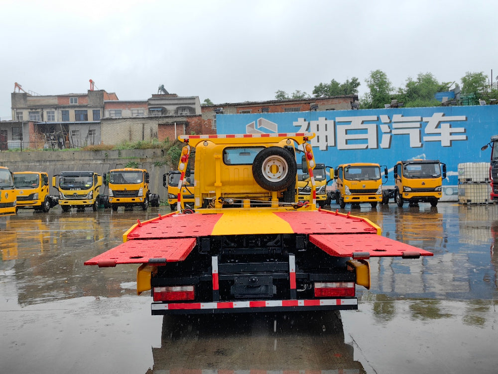 Jiefang 5.5 meter  tow truck (telescopic ramp)