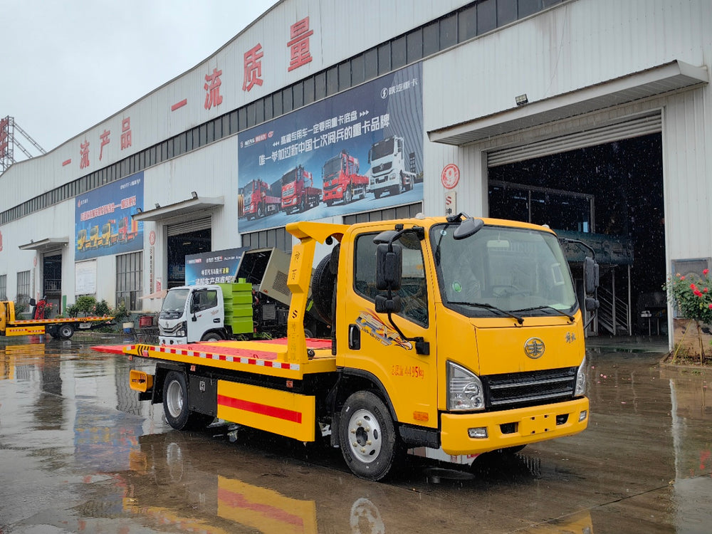 Jiefang 5.5 meter  tow truck (telescopic ramp)