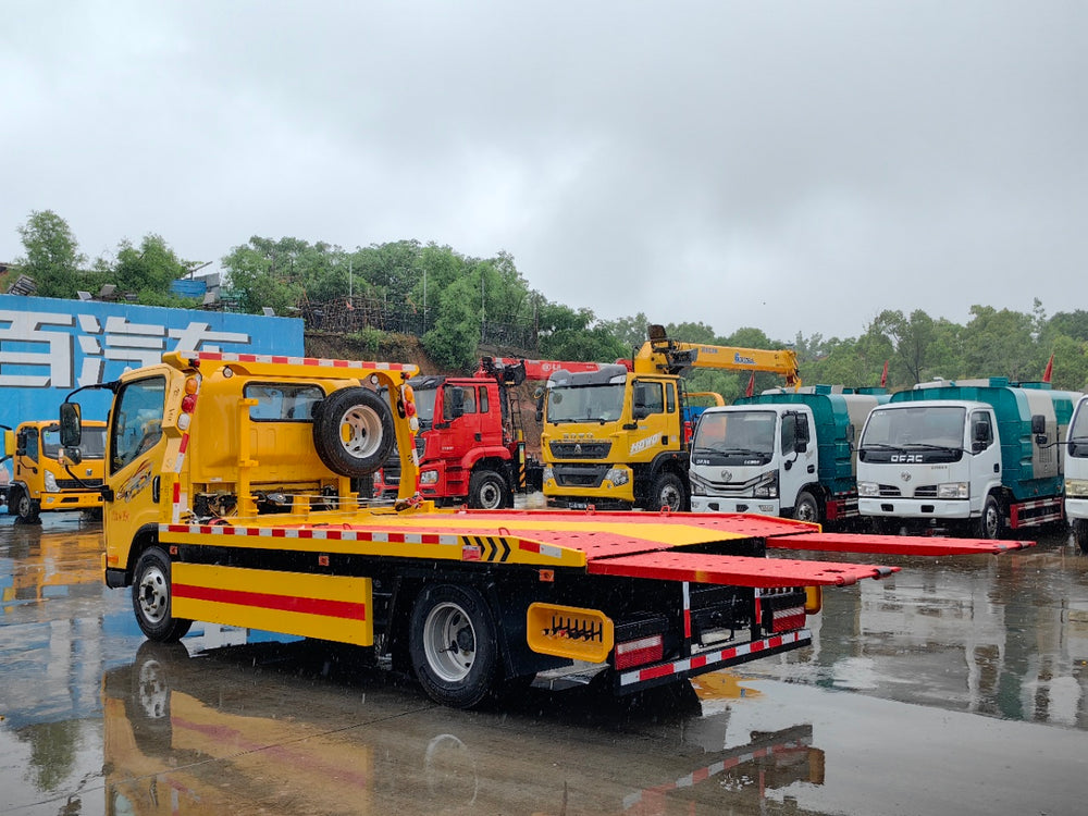 Jiefang 5.5 meter  tow truck (telescopic ramp)