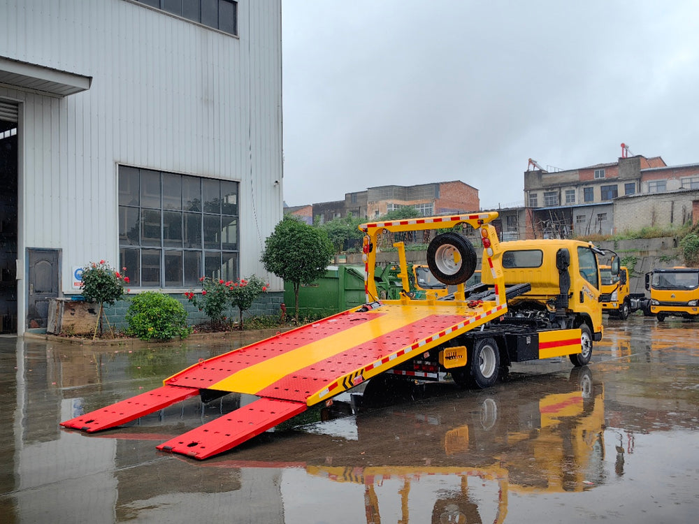 Jiefang 5.5 meter  tow truck (telescopic ramp)