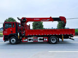 Sinotruk Howo 8-ton 6-section boom truck crane