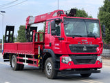 Sinotruk Howo 8-ton 4-section boom truck crane