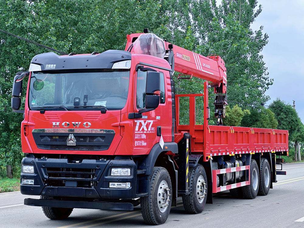 Sinotruk Howo Sany 16-ton 5-section boom truck crane