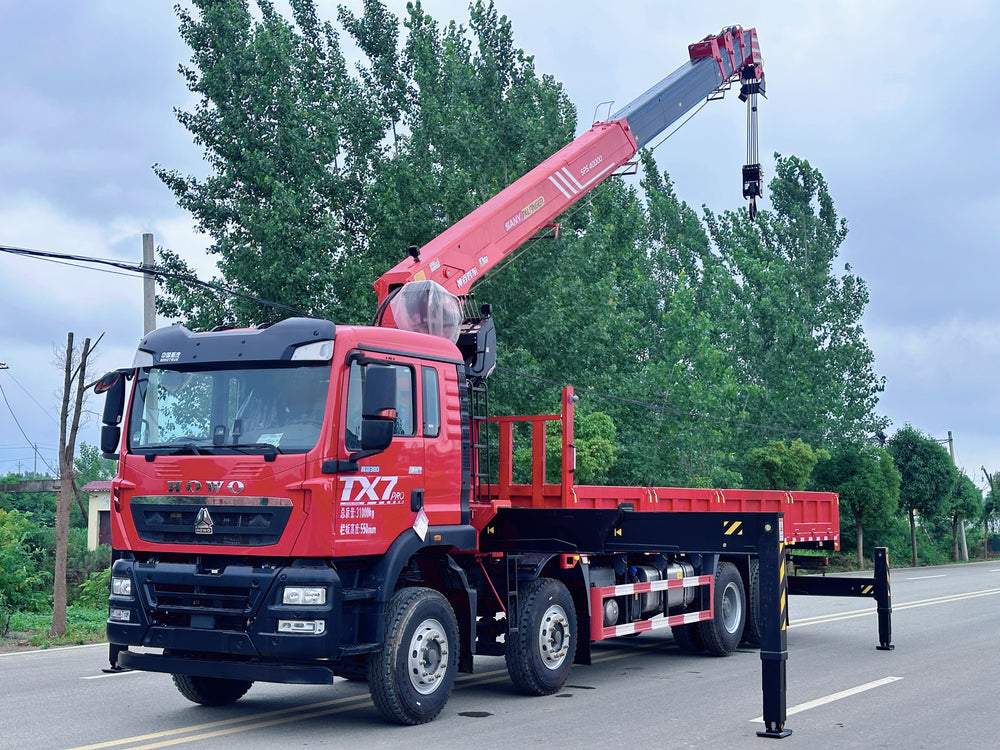 Sinotruk Howo Sany 16-ton 5-section boom truck crane