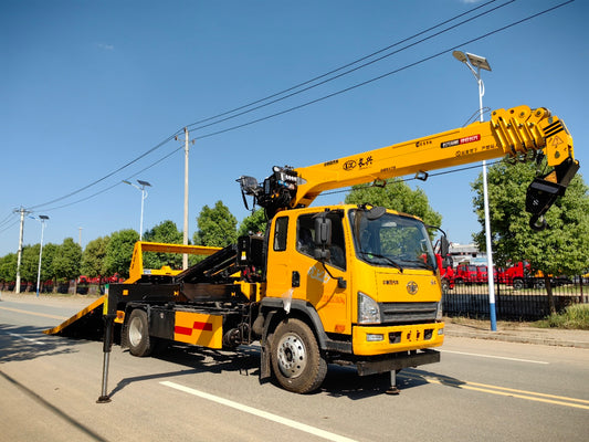 Jiefang 6.2 meter crane Wrecker truck