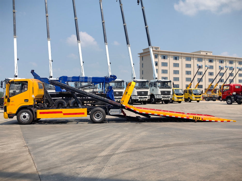 JAC 5.6 Meter tilting and dropping integrated Wrecker truck