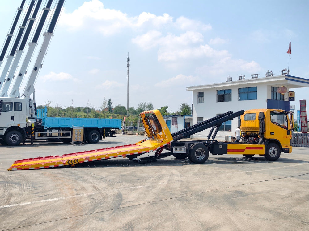 JAC 5.6 Meter tilting and dropping integrated Wrecker truck