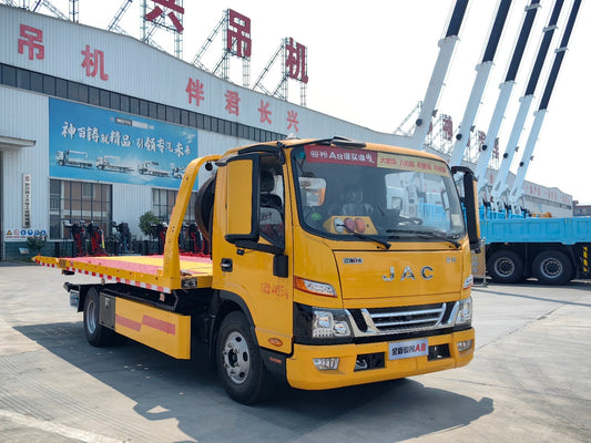 JAC 5.6 Meter tilting and dropping integrated Wrecker truck