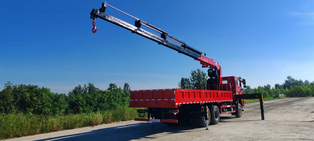 Shaanxi Automobile Delong 12-ton Knuckle Arm Truck Crane