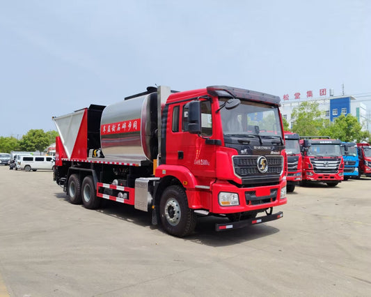 Shaanxi Automobile Delong 6×4 Synchronous Asphalt Mash 20m³ Sealing Truck