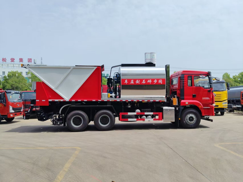 Shaanxi Automobile Delong 6×4 Synchronous Asphalt Mash 20m³ Sealing Truck