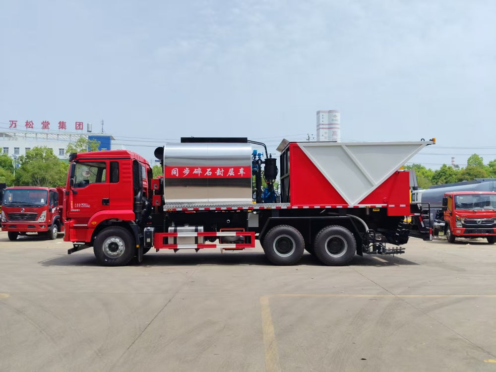 Shaanxi Automobile Delong 6×4 Synchronous Asphalt Mash 20m³ Sealing Truck