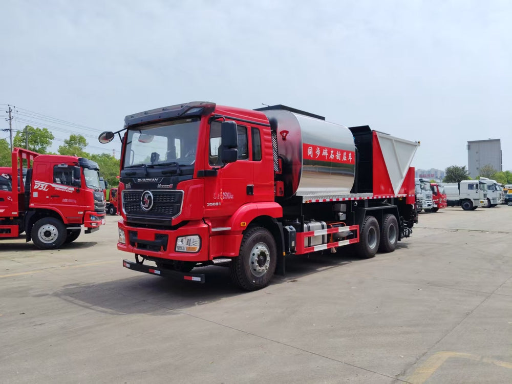 Shaanxi Automobile Delong 6×4 Synchronous Asphalt Mash 20m³ Sealing Truck