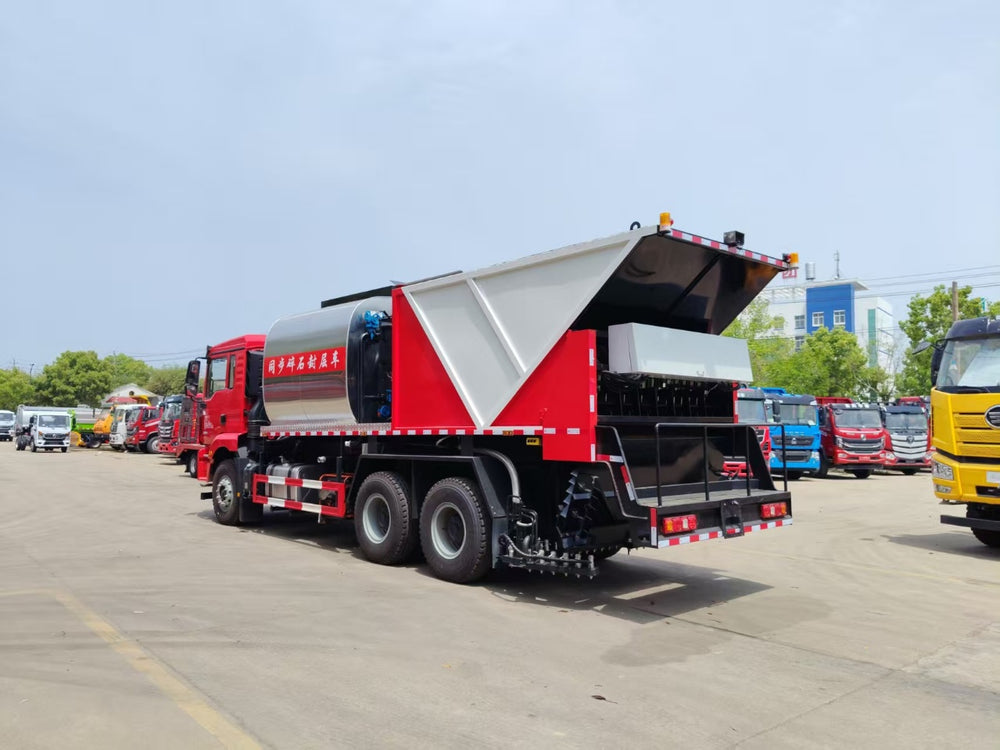 Shaanxi Automobile Delong 6×4 Synchronous Asphalt Mash 20m³ Sealing Truck
