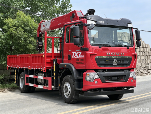 Sinotruk Howo 8-ton 5-section boom truck crane
